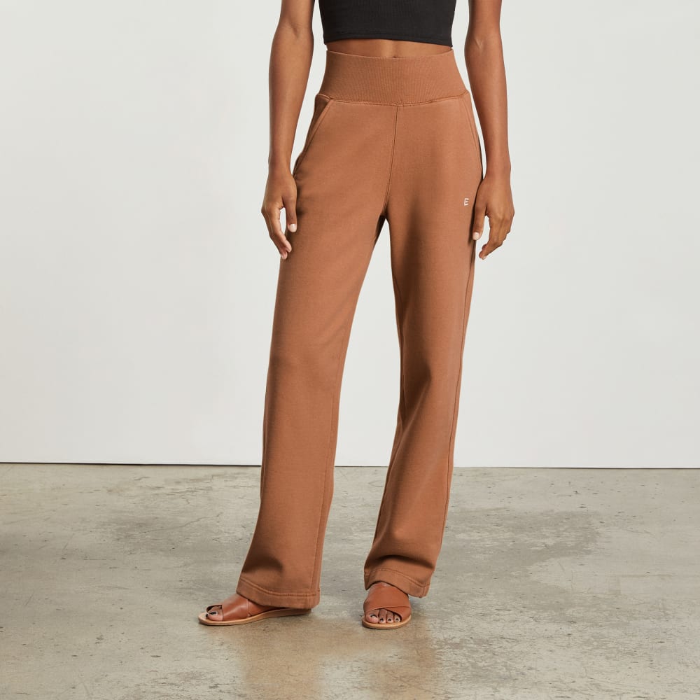 The Track High-Waist Pant in Tawny Brown — alternate view