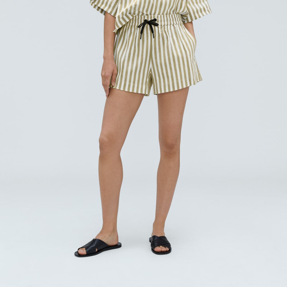 The Seersucker Boxer Short in Nutria / Off-White — alternate view