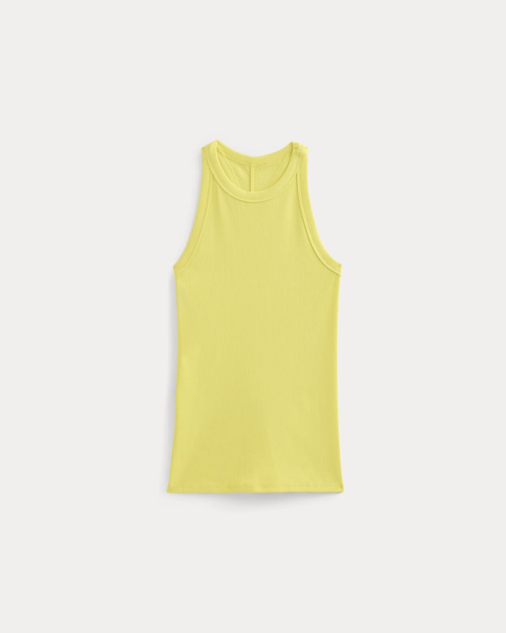 Luxe Rib Racerback Tank in Celandine — alternate view