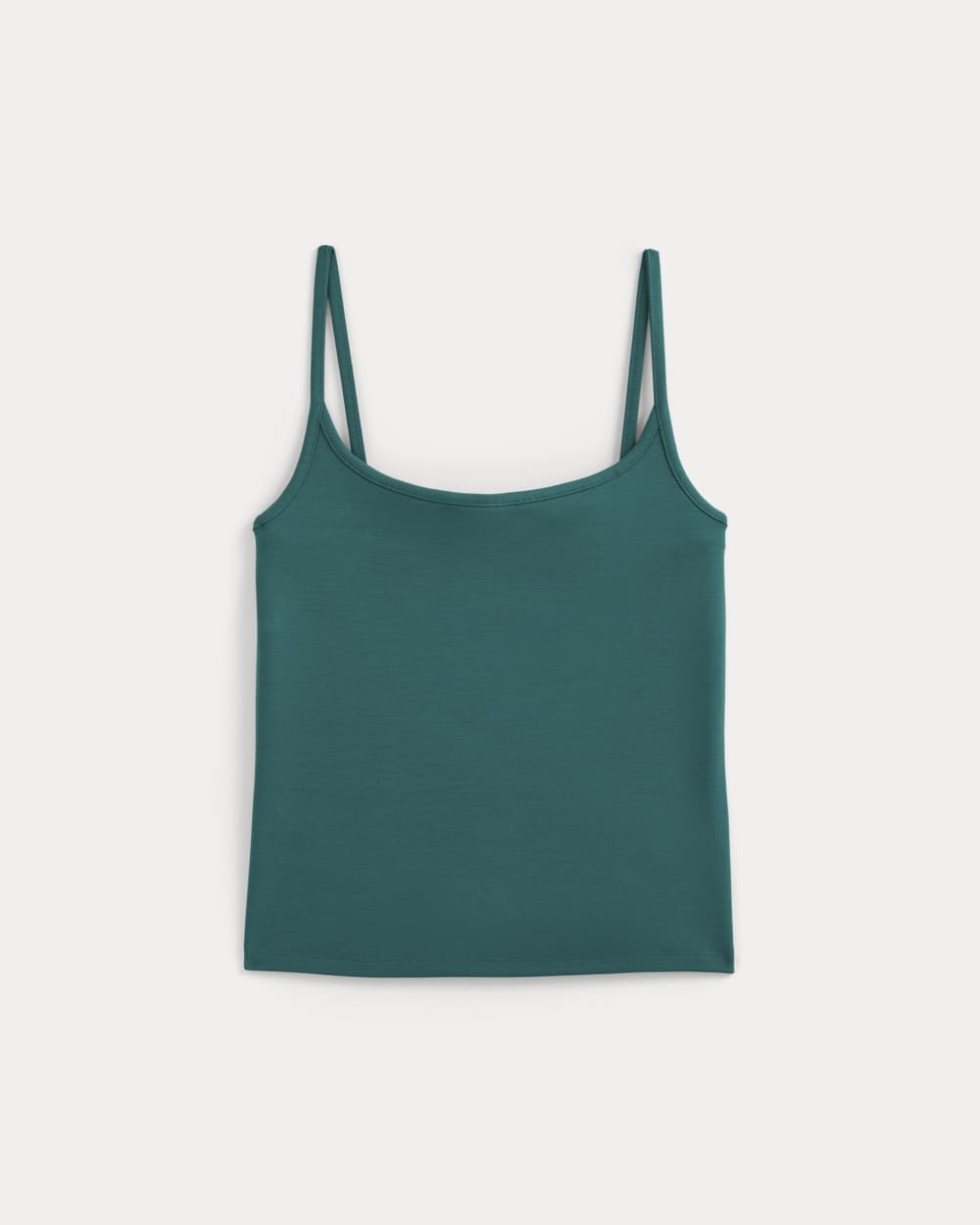 Scoopneck Cami in Everglade — front view