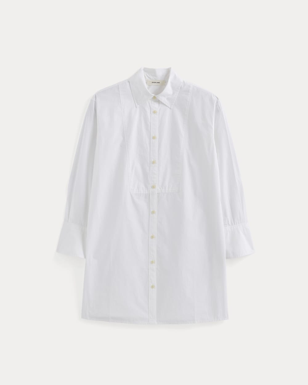 The Mini Shirtdress in Ultrasoft Cotton in White — alternate view