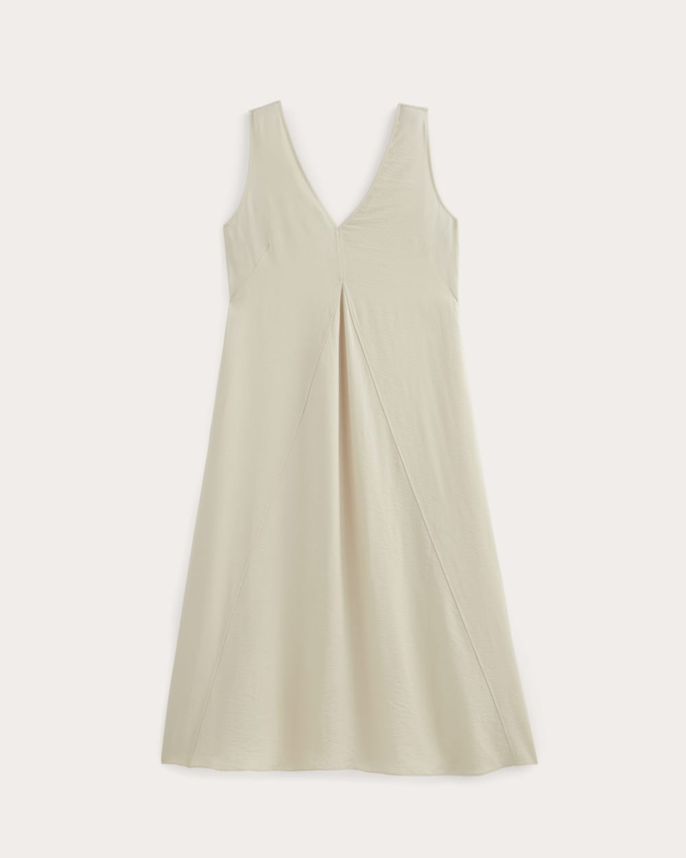 The V-Neck Dress in SoftLuxe in Sandshell — alternate view