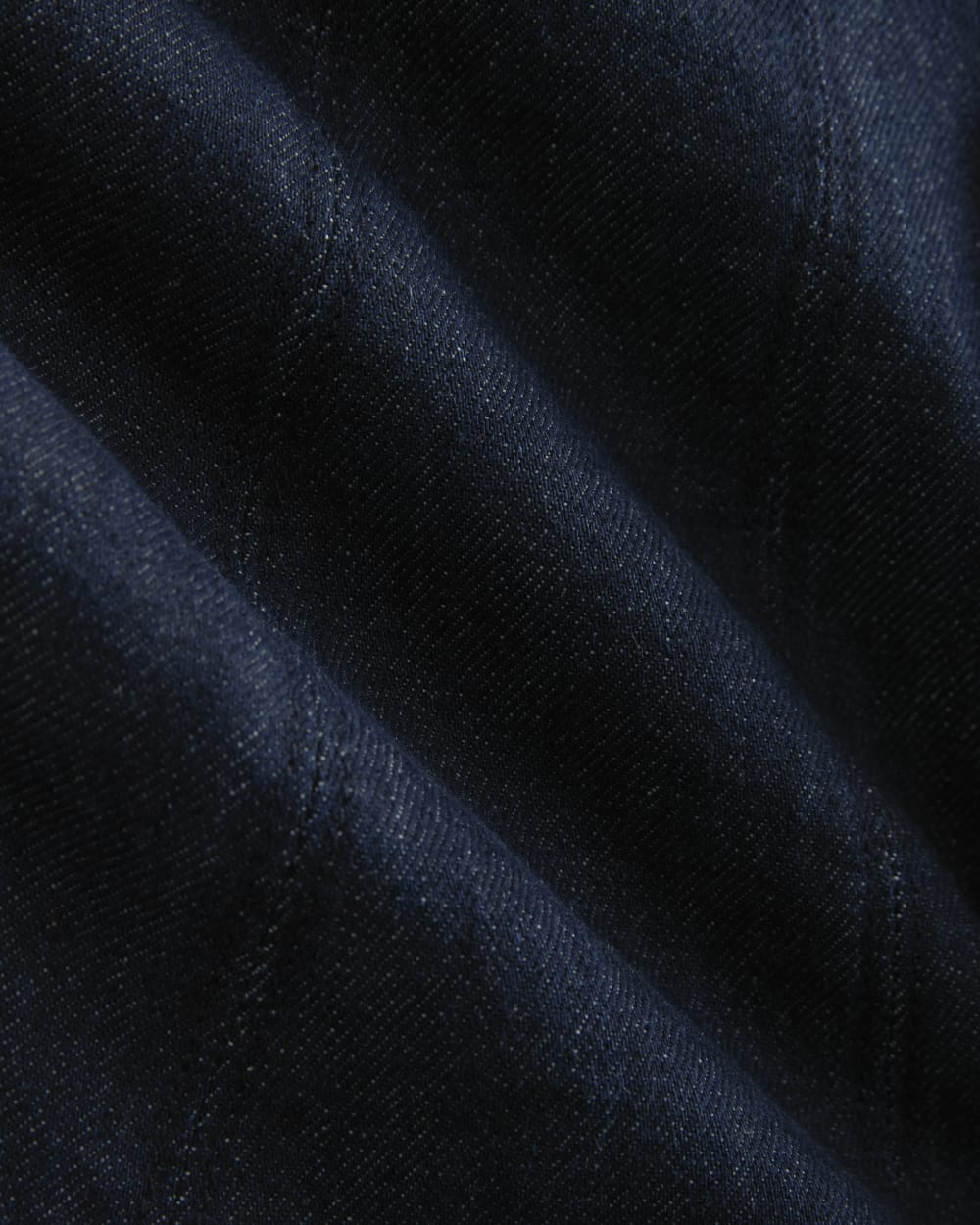 Denim Button-Front Mini Dress in Tungsten Rinse — detail view