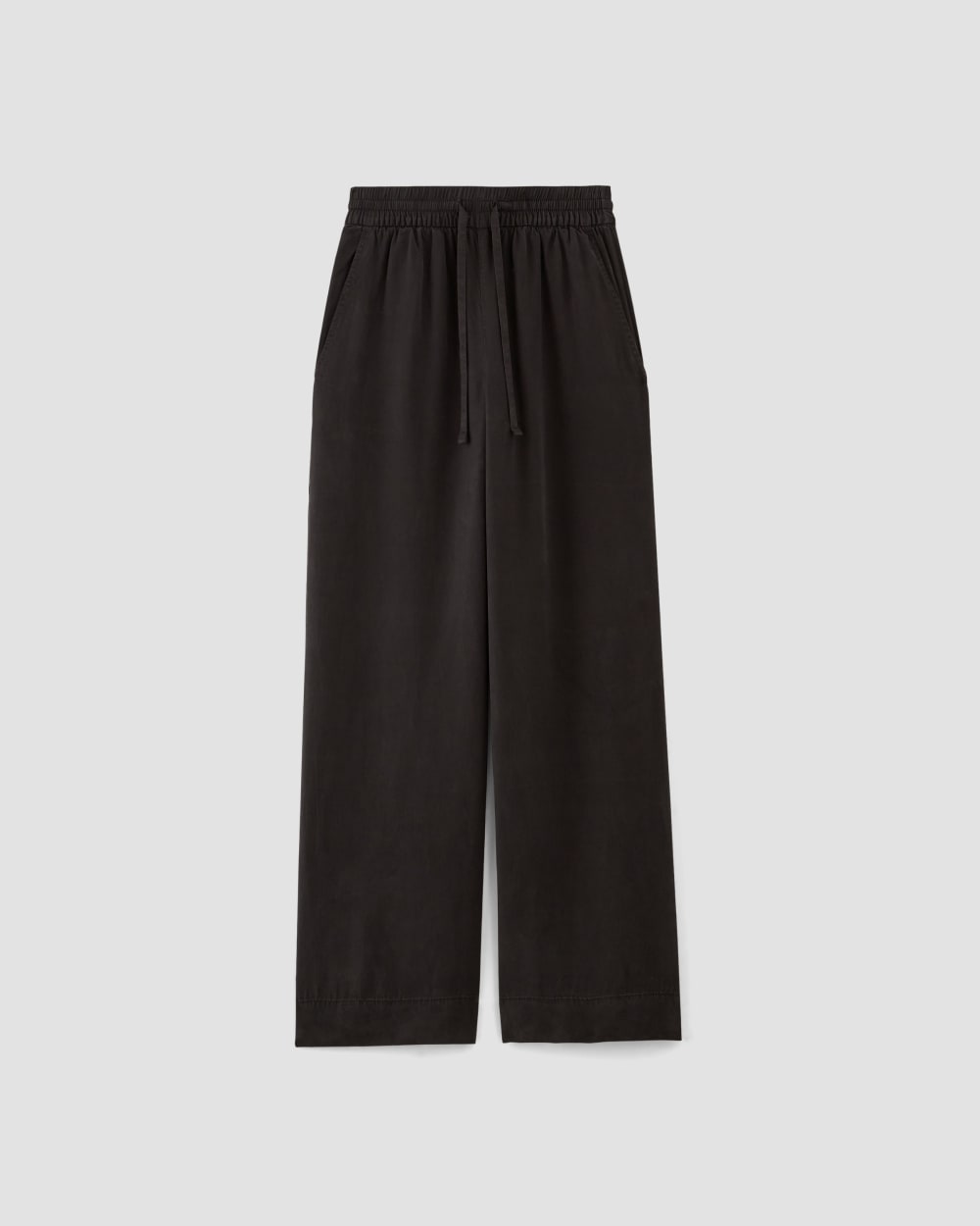 The Wide-Leg Pant in Butterlite in Black — alternate view