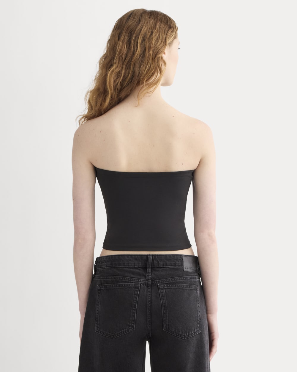 The Form Tube Top in Black — detail view