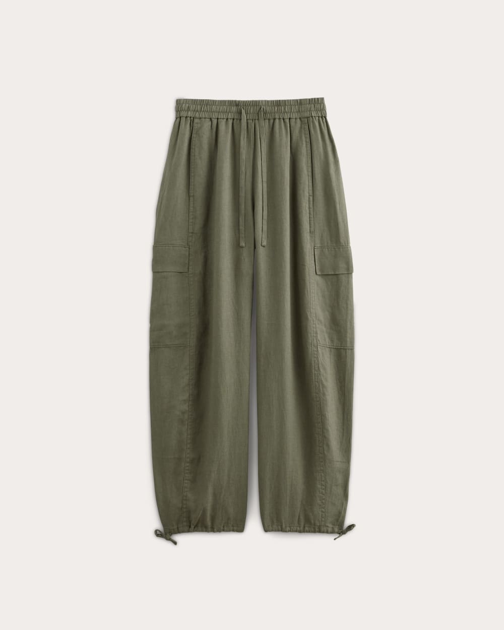 The Cargo Curve Pant in Linen in Kalamata — alternate view