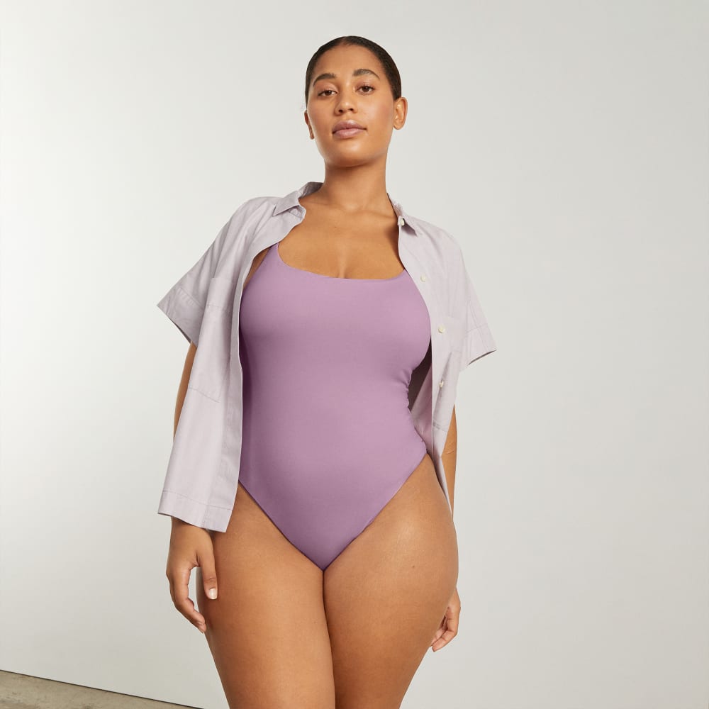 The String One-Piece in Lilac — detail view