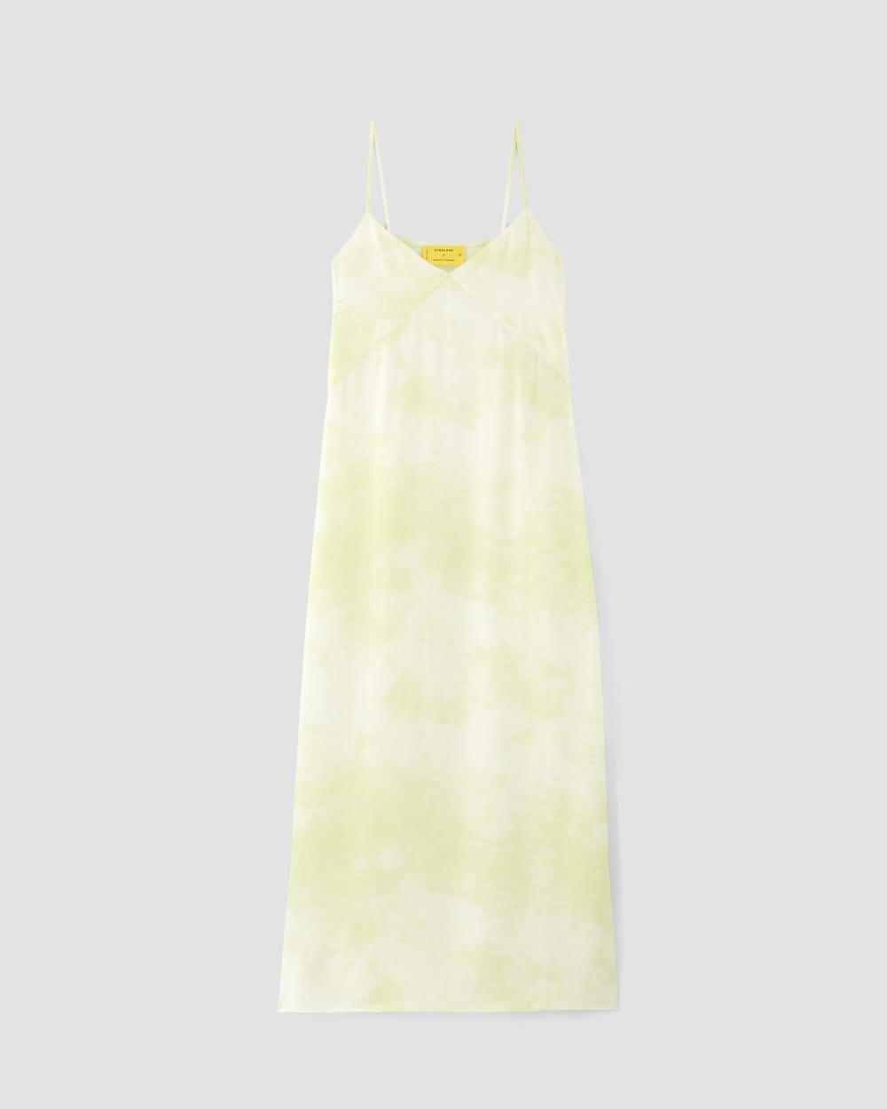 The Everlane x Marques' Almeida Satin Tie-Dye Dress in Seafoam Tie-Dye — alternate view