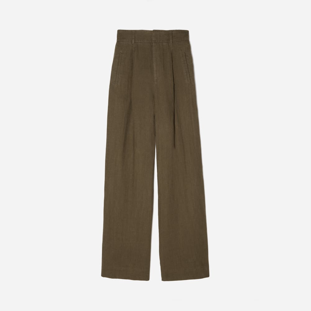 The Linen Way-High® Drape Pant in Beech — front view