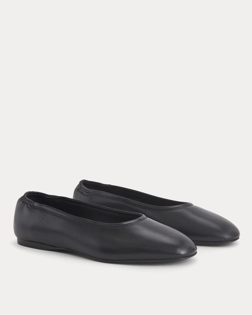 Made in Italy Flat in Black Leather — alternate view