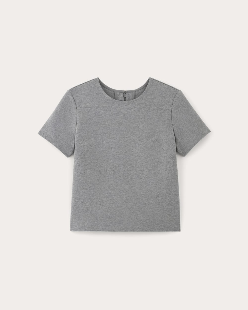 The Dream Tee in Mid Heather Grey — alternate view