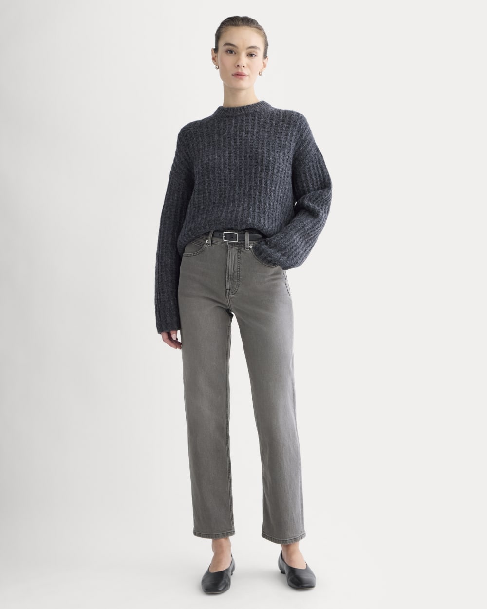 The Way-High® Jean 2.0 in Faded Black — front view