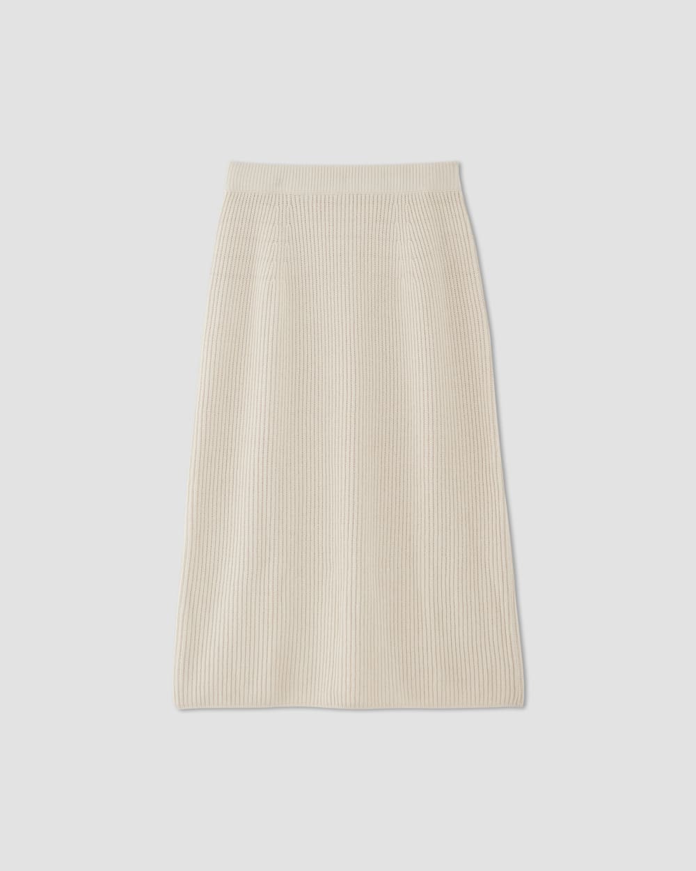 The Organic Cotton Sweater Midi Skirt in Canvas — alternate view