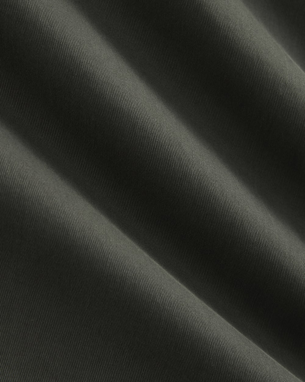 Cotton Twill Chino in Slate Grey — detail view