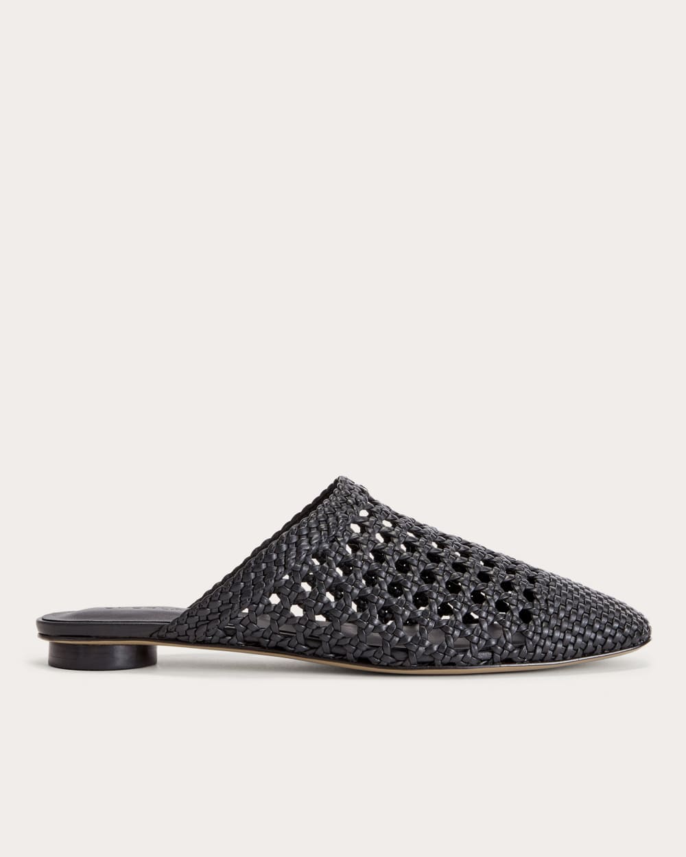The Day Mule in Black Woven — front view