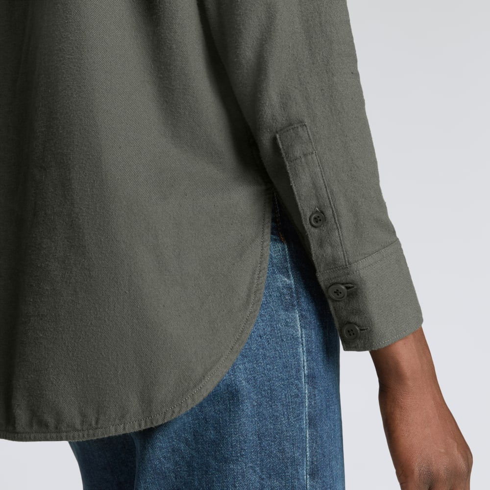 The Classic Cotton Flannel Shirt in Kambaba — detail view