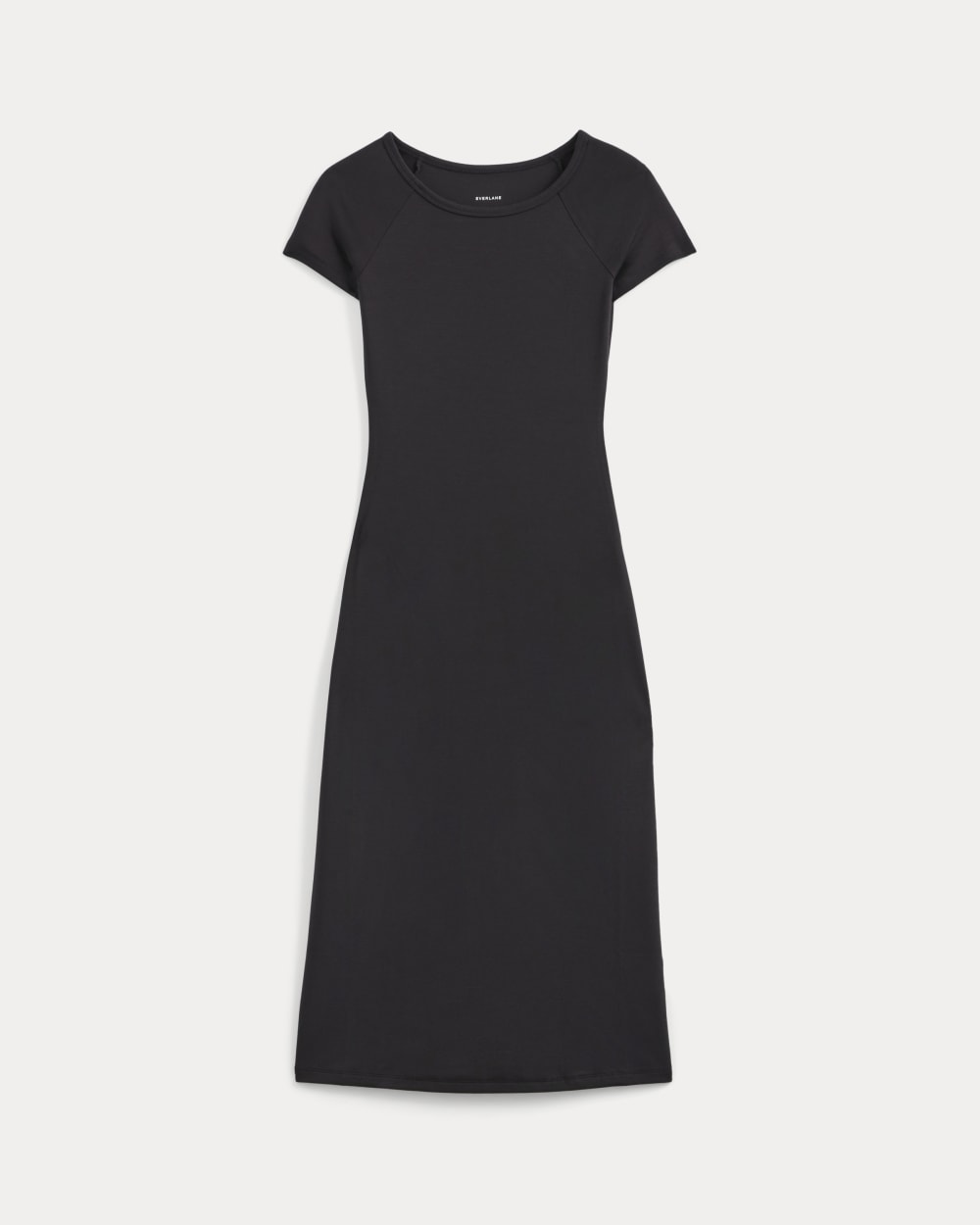 Raglan Midi Dress in Black — alternate view