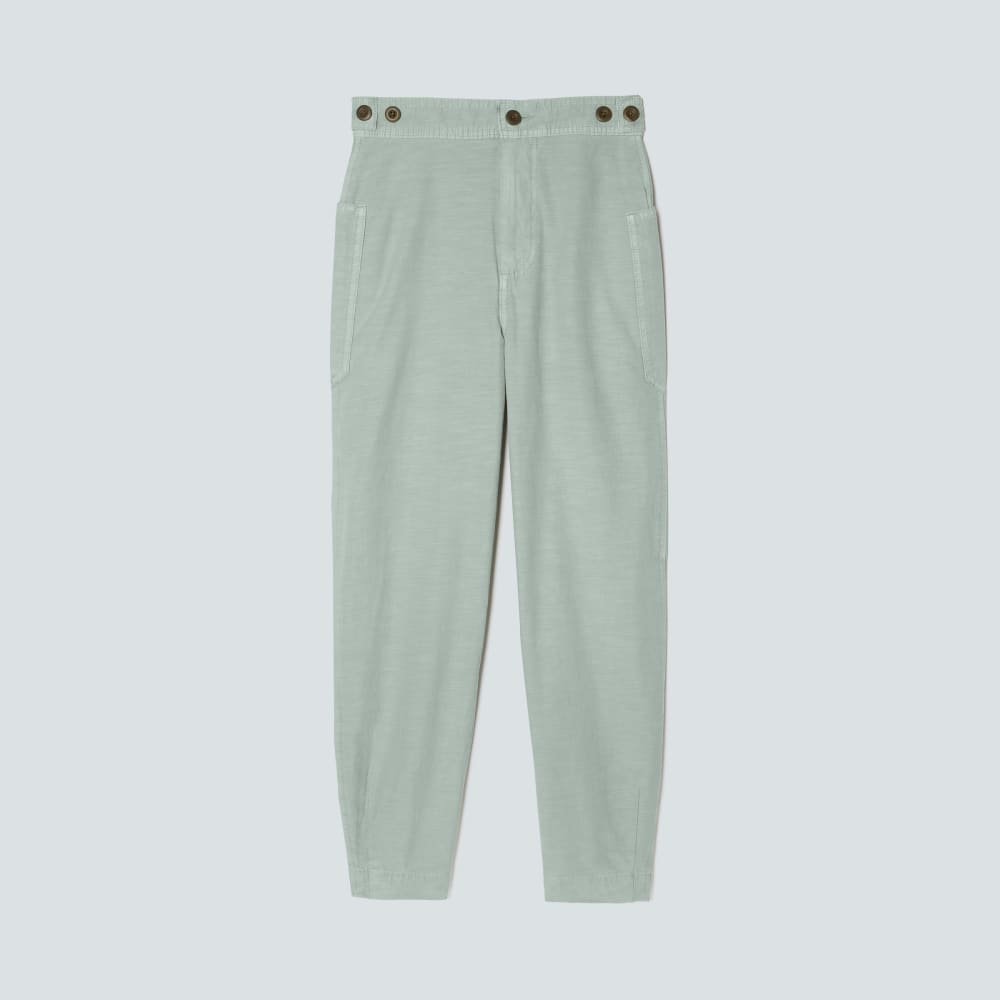 The Fatigue Barrel Pant in Sea Glass — front view
