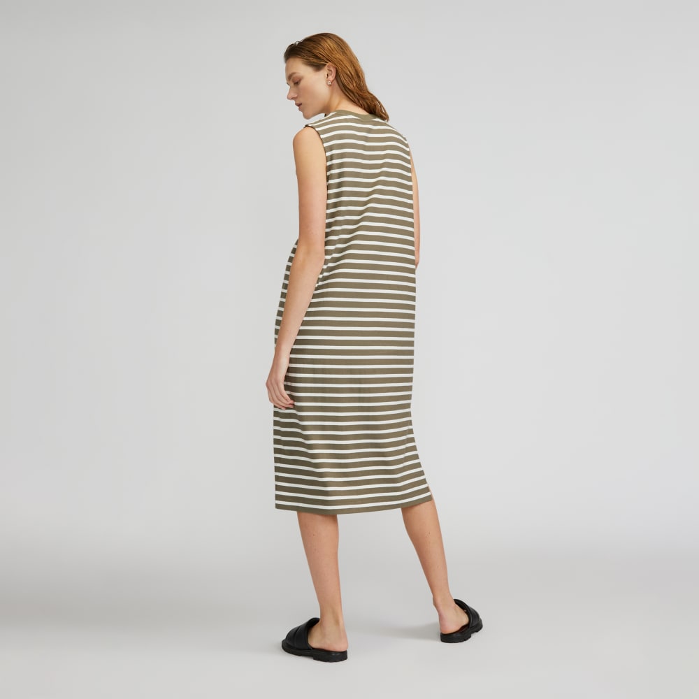 The Weekend Tank Dress in Kalamata / Canvas Tan — detail view