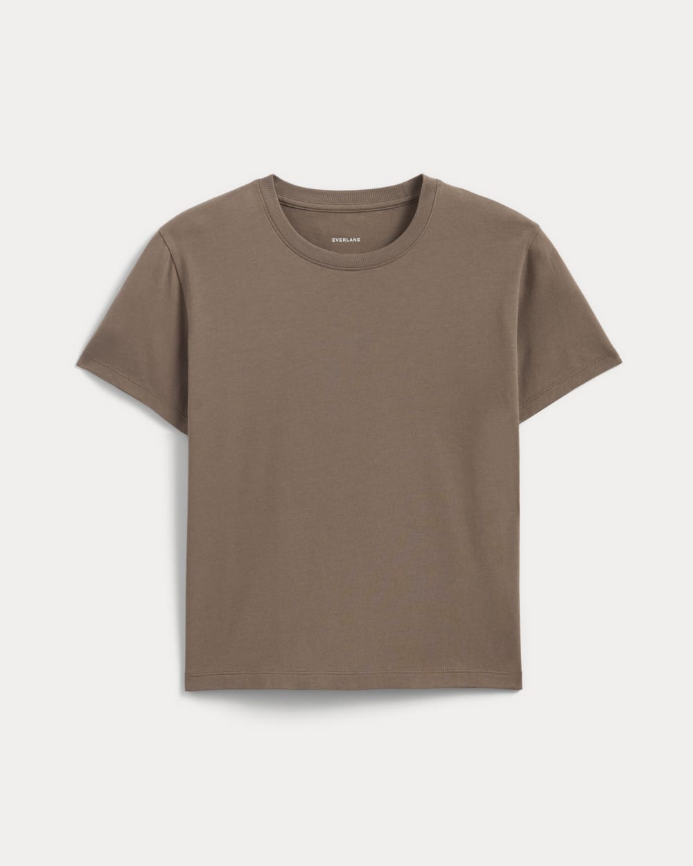 The Box-Cut Tee in Essential Cotton in Clay — alternate view