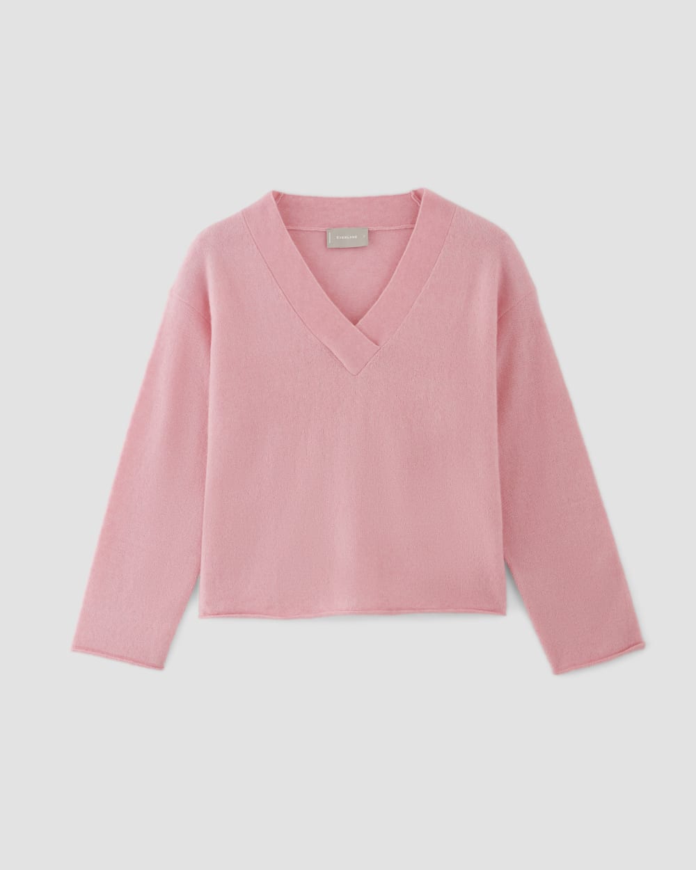 The Cozy-Stretch V-Neck Sweater in Pink Peony — alternate view