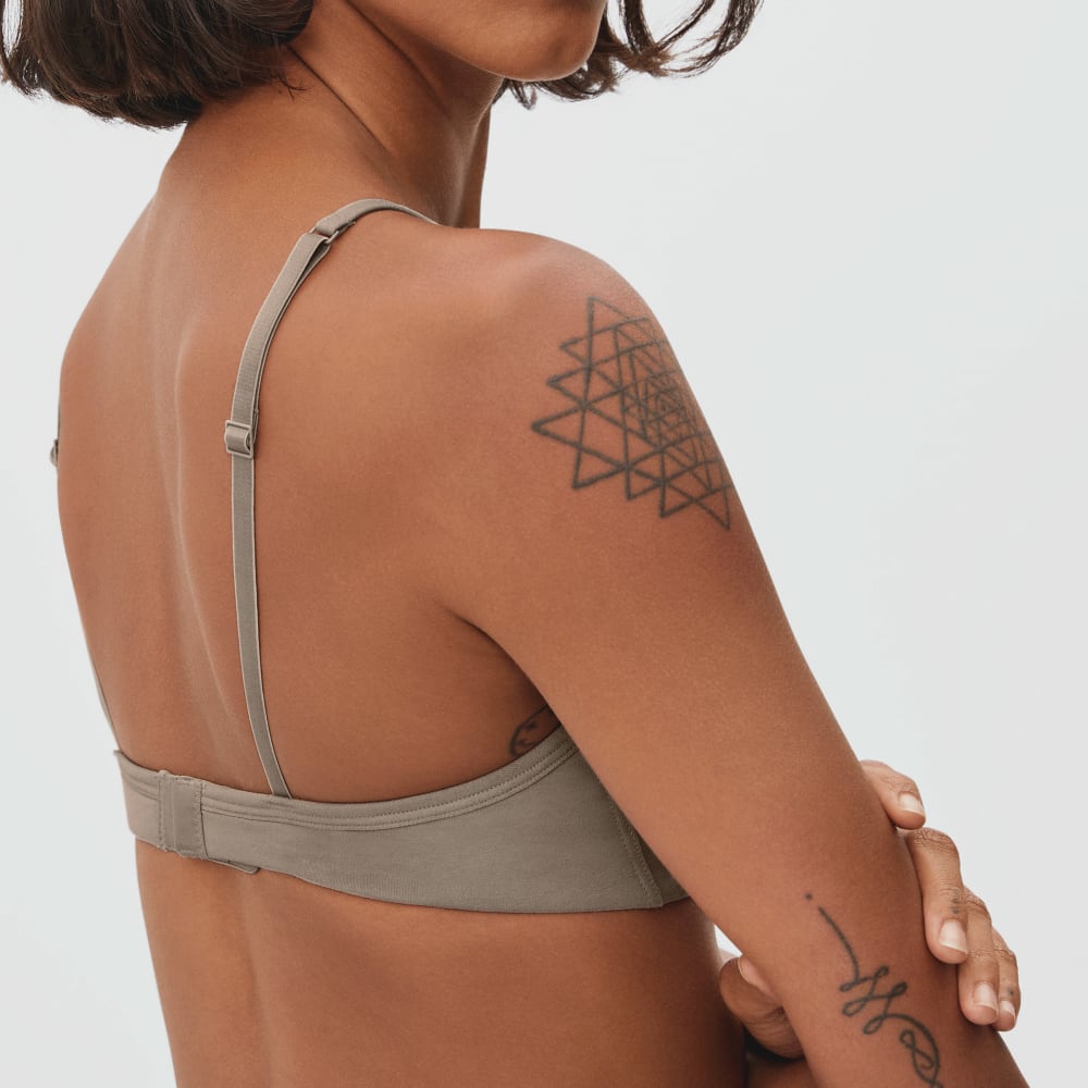 The Cotton Bralette in Burnt Sugar — alternate view