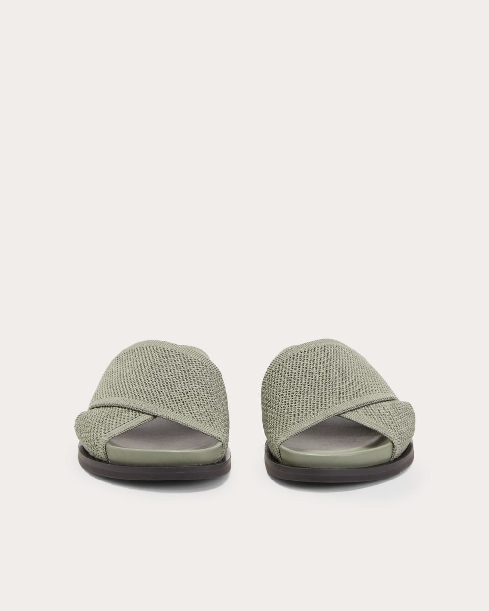 The ReKnit Form Crossover Sandal in Seagrass — detail view