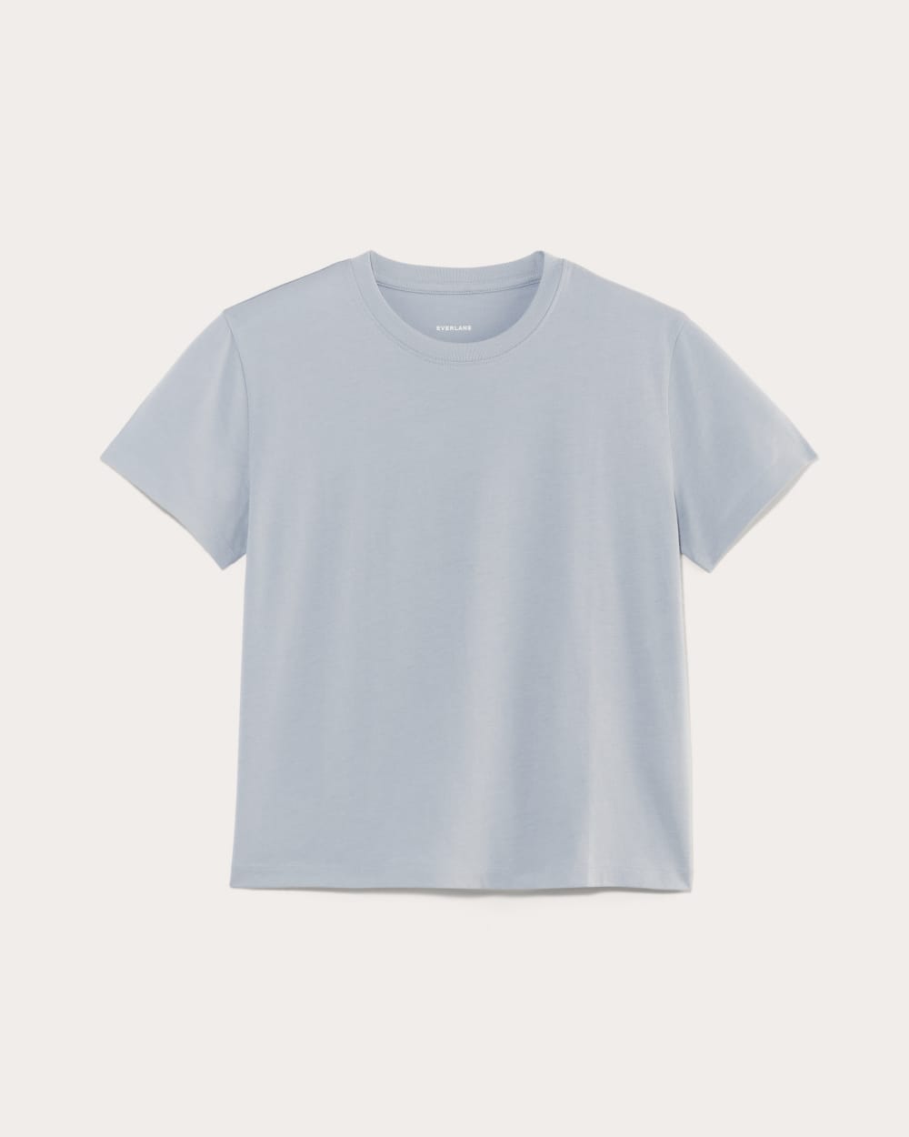 The Box-Cut Tee in Essential Cotton in Blue Slate — alternate view