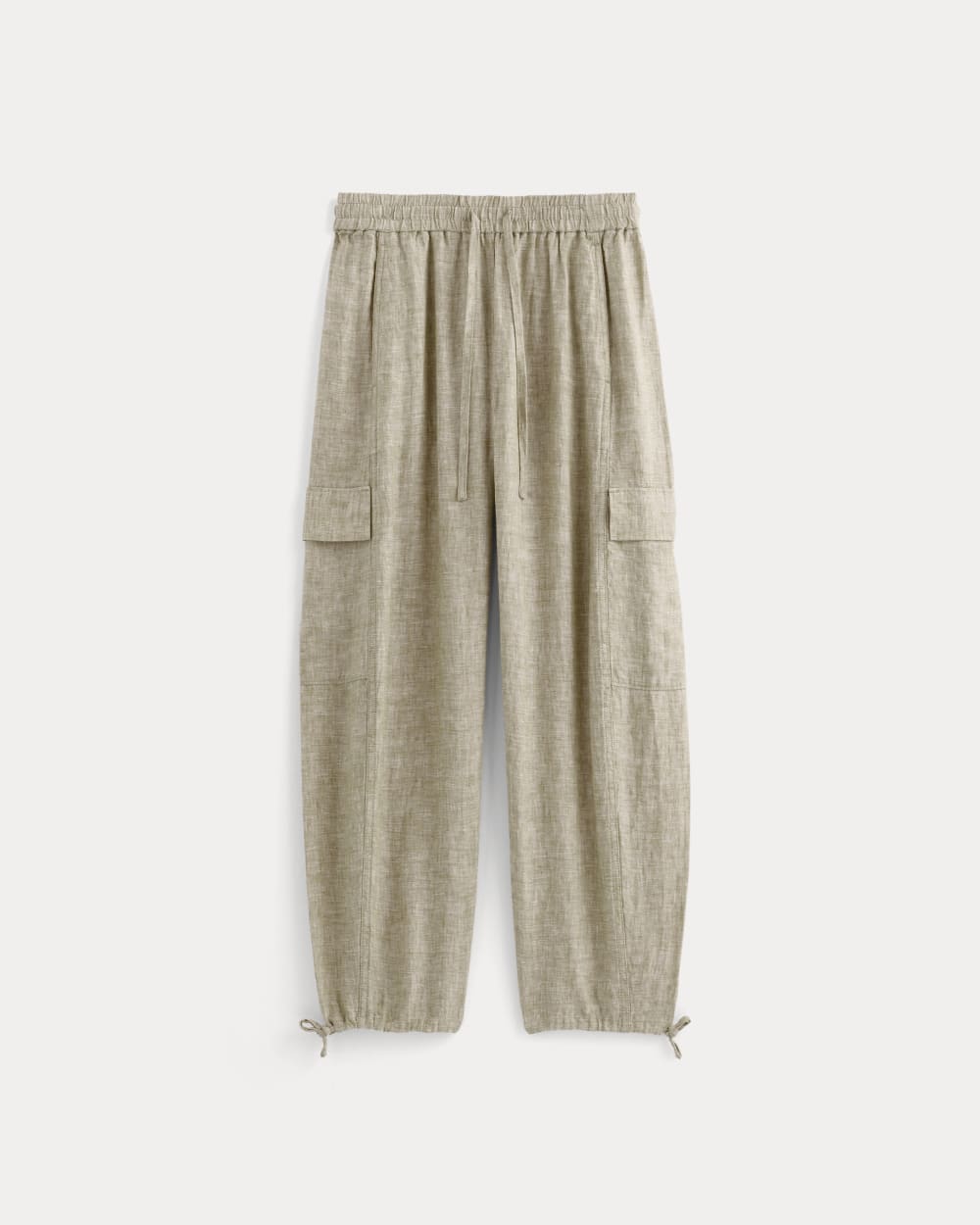 The Cargo Curve Pant in Linen in Cornstalk Chambray — alternate view