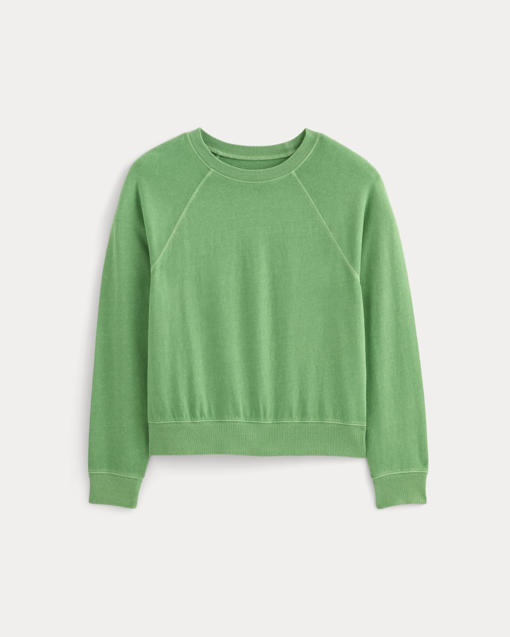 The Off-Duty Long-Sleeve Tee in Green Garment Dye — alternate view