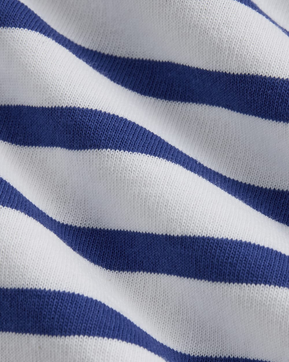The Oversized Muscle Tee in Bone / Mazarine Blue — detail view