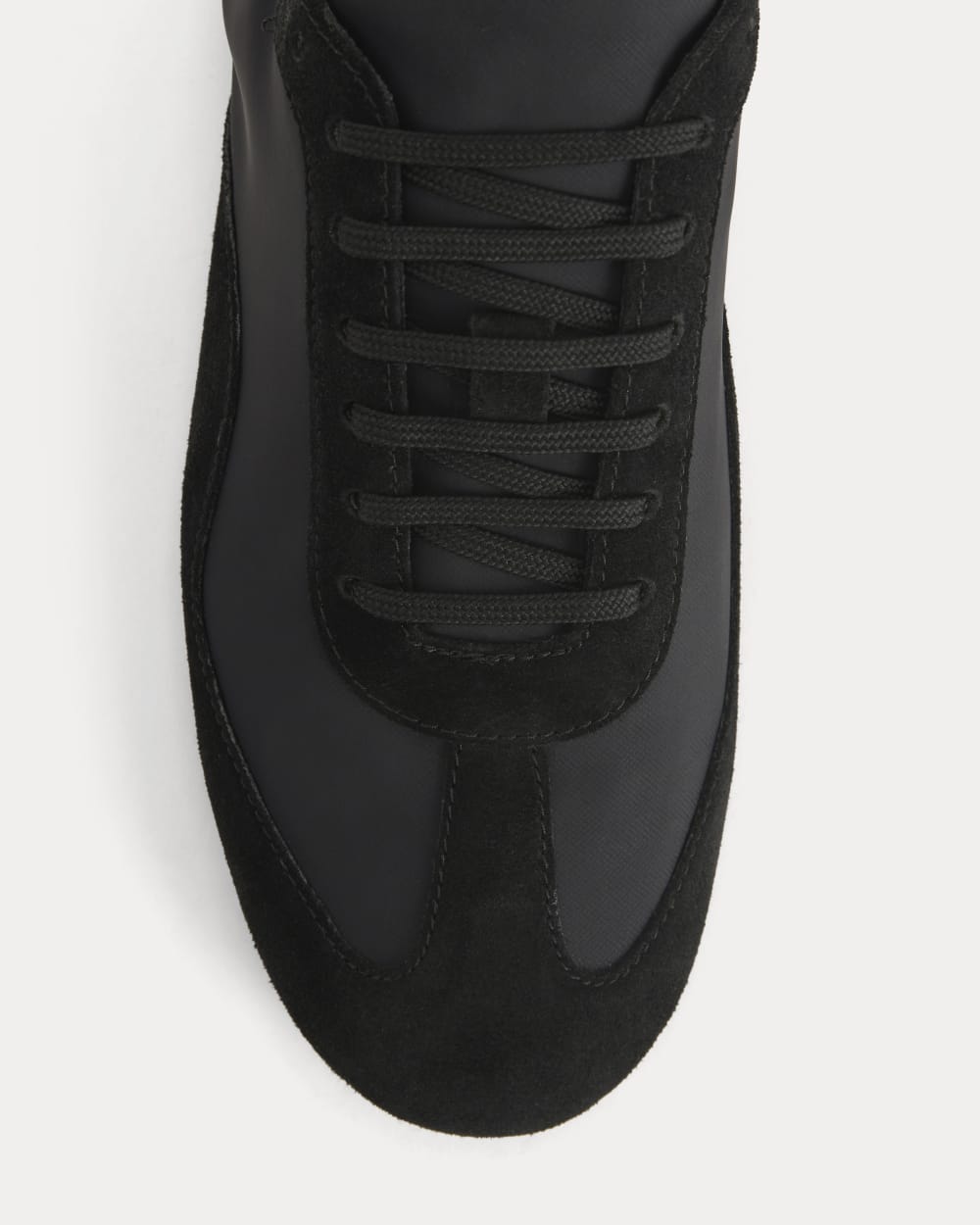 Ballet Sneaker in Black Suede — detail view