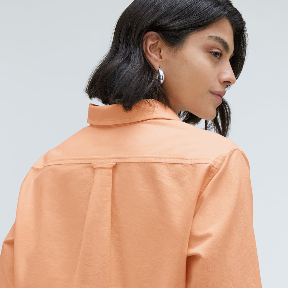 The Must-Have Oxford Shirt in Apricot — detail view