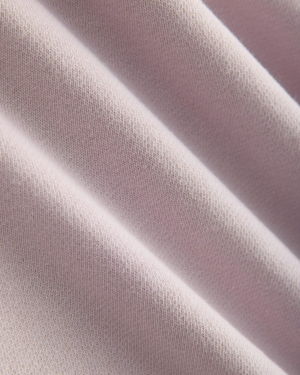 Lightweight Terry Blouson Crew in Burnished Lilac — detail view
