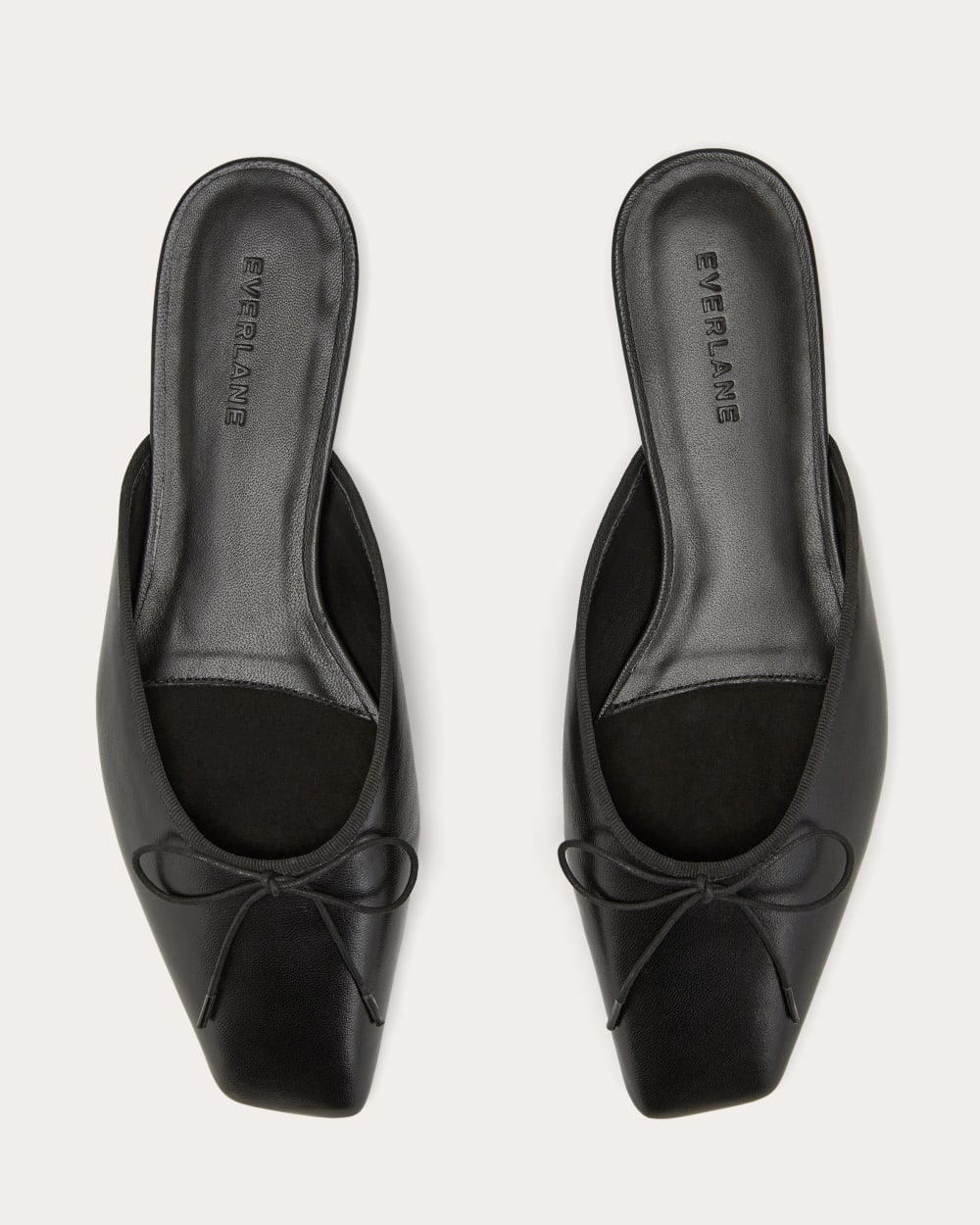 The Ballet Mule in Black — detail view