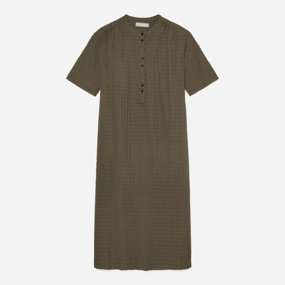 The Caftan Dress in Beech — front view