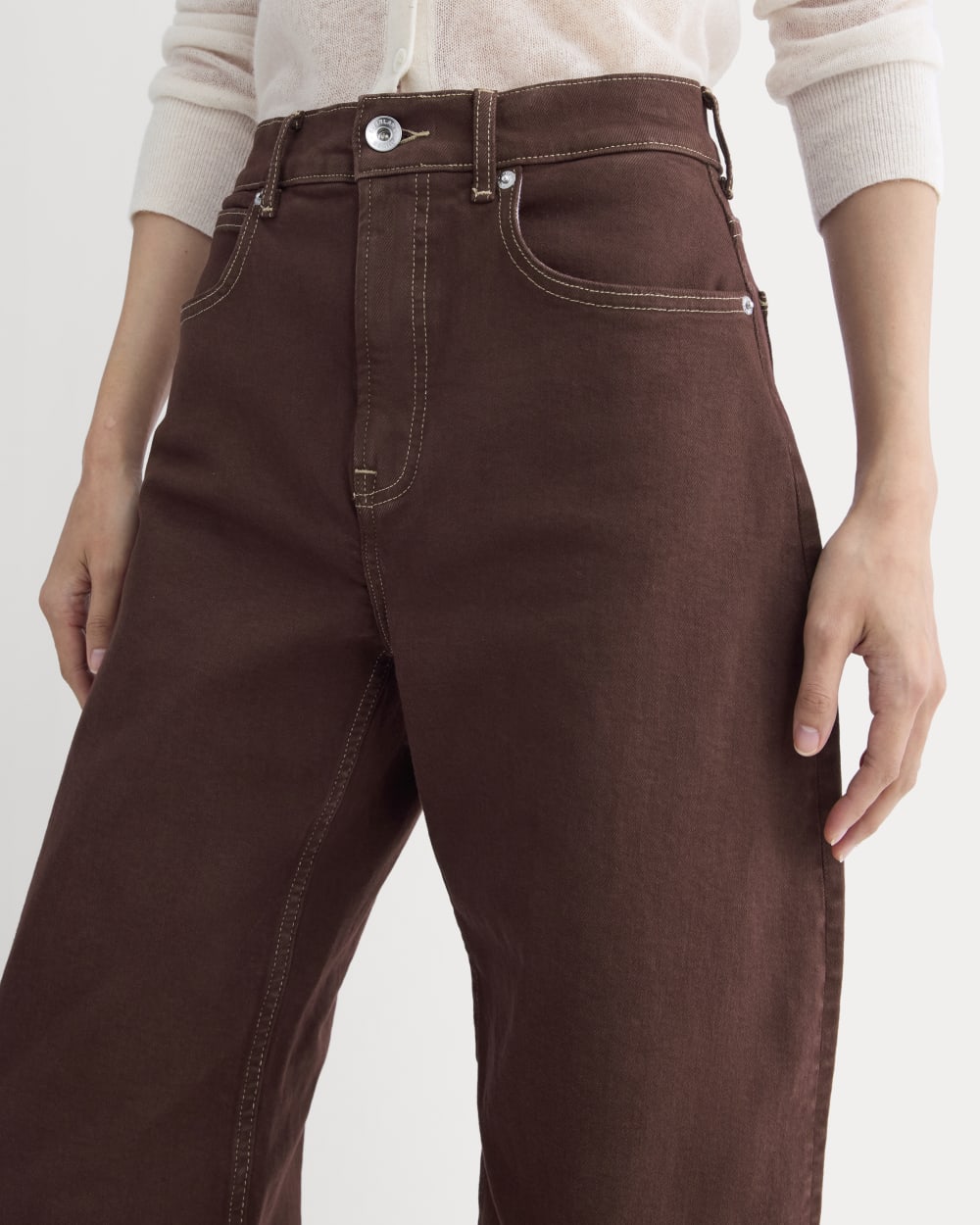 The Way-High® Curve Jean in Bitter Chocolate — detail view