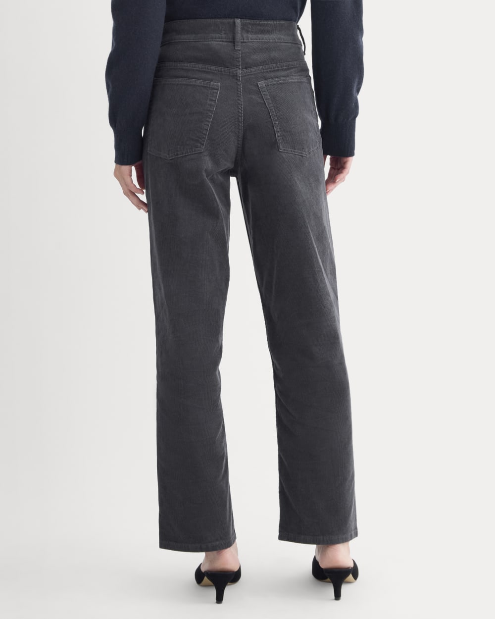 The Way-High® Corduroy Pant in Graphite — detail view