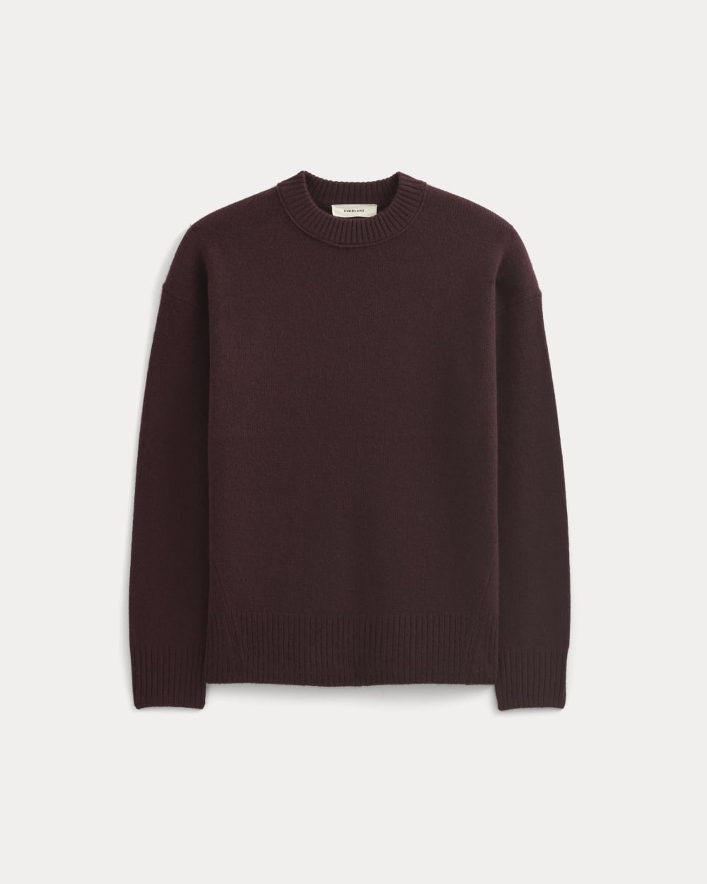 Cashmere Boyfriend Sweater in Wine — alternate view