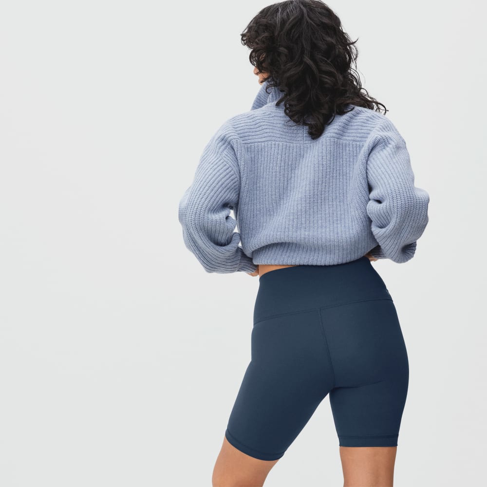 The Perform Bike Short in Atlantic — detail view