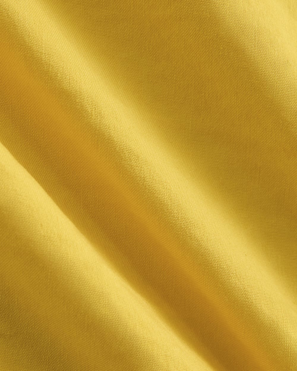 Mini Shift Dress in Stretch Linen in Passion Fruit — detail view
