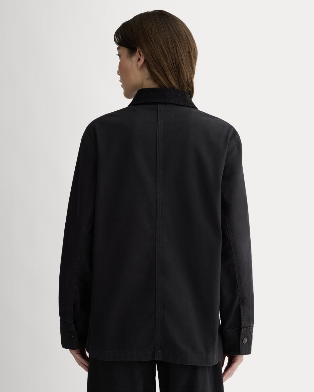 The Barn Jacket in Black — detail view