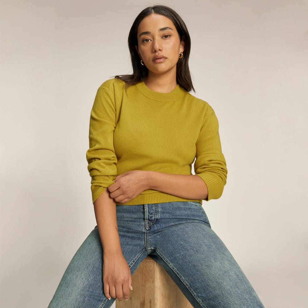The Cashmere Crew in Golden Palm — detail view