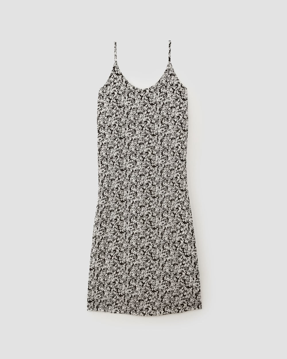 The Summer Slip Dress in Black / Bone Mini Floral — alternate view