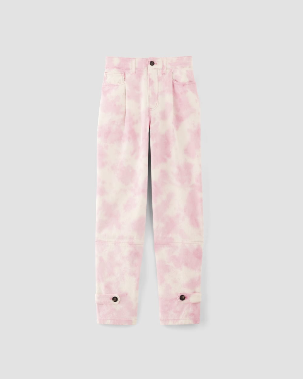 The Everlane x Marques' Almeida Canvas Oversized Barrel Pant in Pink Tie-Dye — alternate view