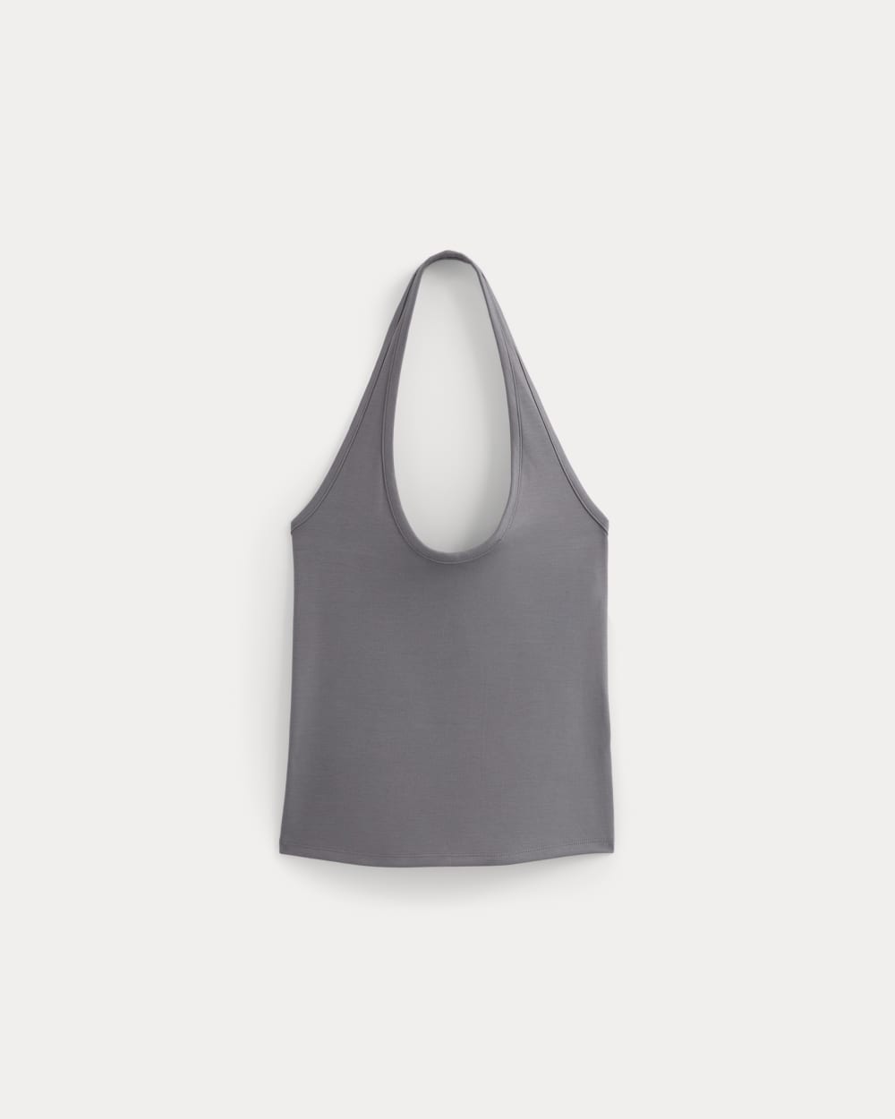 Halter Tank in Charcoal Grey — alternate view