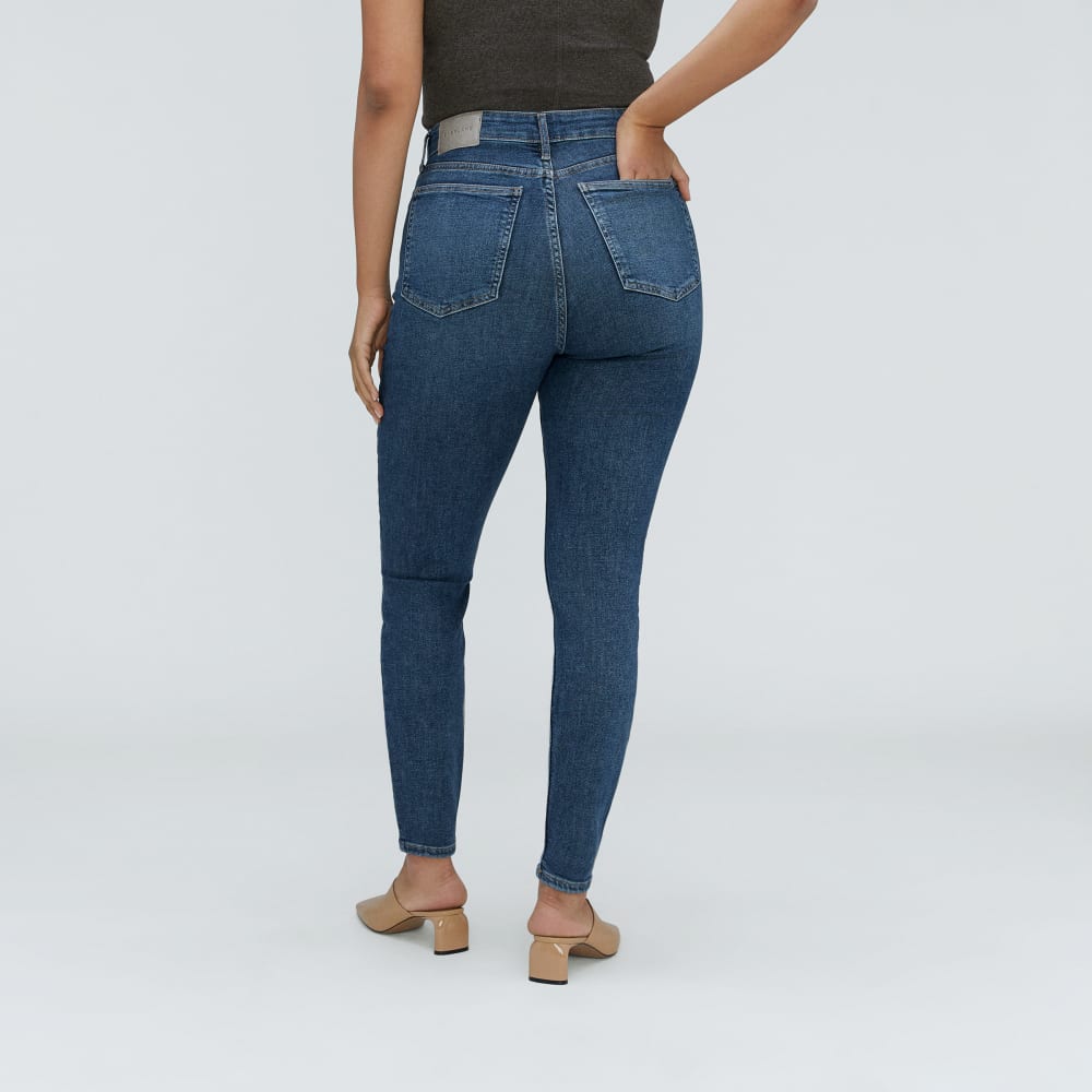 The Way-High® Hourglass Skinny Jean in Authentic Blue — detail view