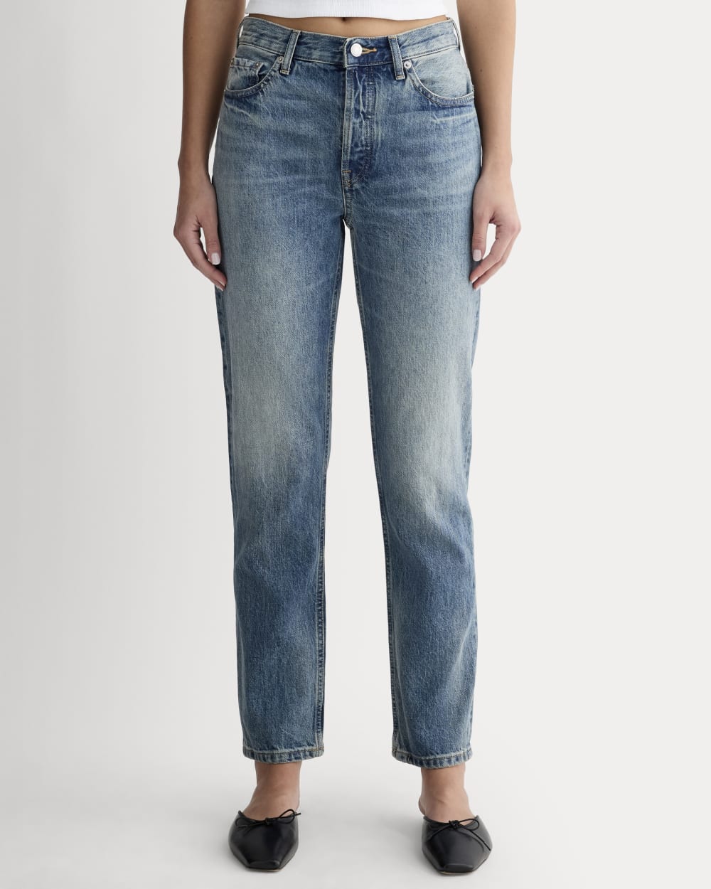 The ’90s Cheeky® Jean in Vintage Mid Blue — detail view