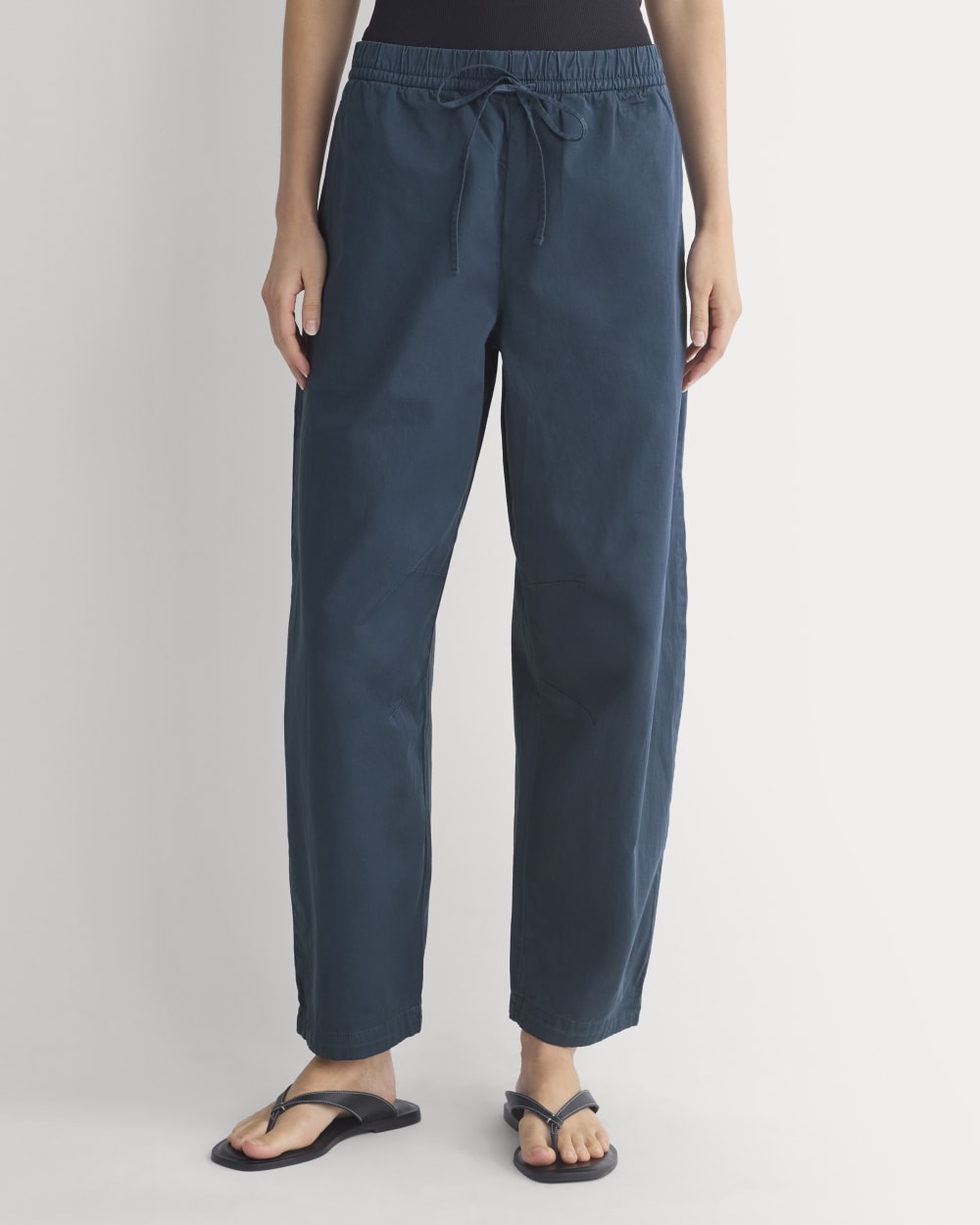 Pull-On Balloon Pant in Midnight Navy — detail view