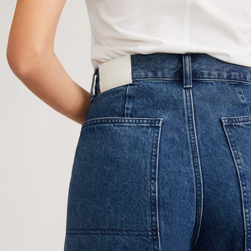 The Way-High® Gardener Cropped Jean in Vibrant Blue — detail view